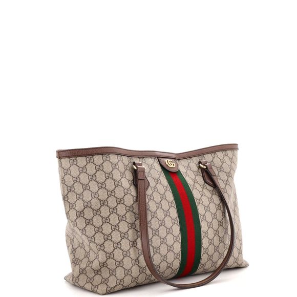 Gucci Ophidia Shopping Tote Gg Coated #80230G12B - Picture 2 of 8